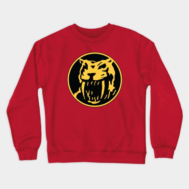 Yellow Rangers Sabertooth ! Crewneck Sweatshirt by soundgarden